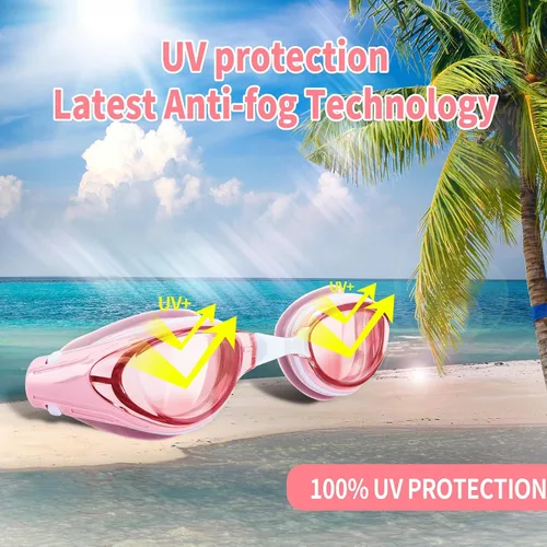 Miniatura 6 de Gafas de natación miope, antivaho, doble correa, hebilla automática, gafas de natación de visión corta para hombres, mujeres, adultos y jóvenes