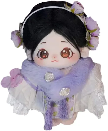 Miniatura 31 de niannyyhouse Muñeca de peluche de 7.9 in para niña, cuerpo de peluche humanoide, sin atributo, 8 pulgadas, cuerpo normal, ropa de vestir, regalos