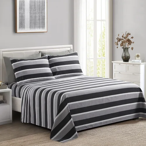 Miniatura 27 de Marina Decoration Ropa de cama ultra suave y sedosa con bolsillo profundo, rayón derivado de bambú para todas las estaciones, juego de sábanas de 6