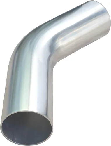 Miniatura 7 de 2" (51mm) OD 45 Grados Tubo de Codo de Aluminio, Tubo de Intercooler, Tubo de Toma de Aire, Radio 1.5D, Tubo de Aleación de Aluminio Alto Pulido