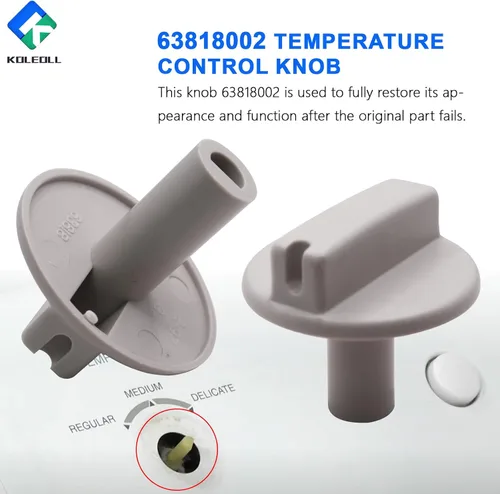 Miniatura 5 de KOLEOOL 2 piezas de reemplazo de perilla de control de temperatura 63818002 para TPI63818002