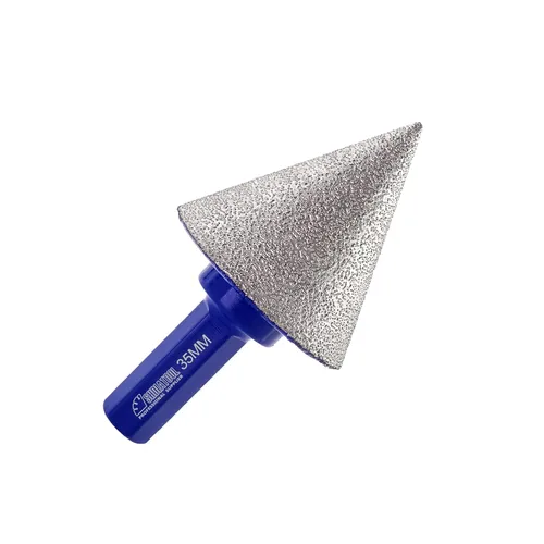 Miniatura 8 de SHDIATOOL Brocas biseladoras de diamante de 1-3/8 pulgadas para agrandar los pedazos de fresado de cerámica del granito del mármol de la teja