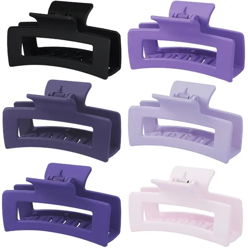 Miniatura 29 de Sisiaipu Pinzas para el Cabello, Pinzas Medianas de 3.5 Pulgadas, Paquete de 6 para Mujeres y Niñas - Accesorios para el Cabello Color Ámbar