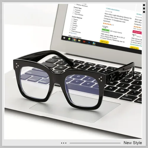 Miniatura 5 de Ovresized Blue Light Blocking Glasses for Women Men Square Computer TV Eyeglasses
