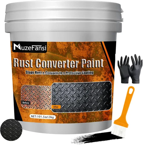 Miniatura 8 de Pintura para Metal, Convertidor de Óxido y Imprimación de Metal 34.8 oz – Recubrimiento Anti-Óxido, Pintura Antioxidante Encapsuladora para Máximo