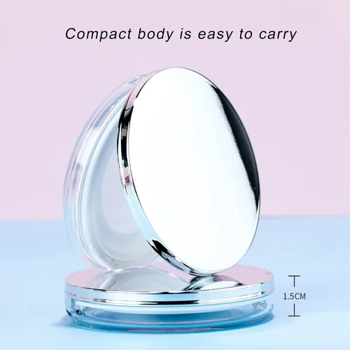Miniatura 2 de Caja de polvo suelto recargable, contenedor de plástico reutilizable vacío de 0.11 oz con soplo de polvo, estuche de maquillaje portátil