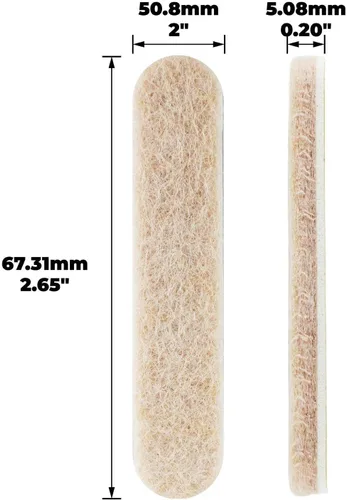 Miniatura 7 de Cobija de fieltro precortado antiadherente, Beige, 4719295N