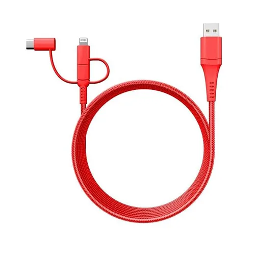 Miniatura 9 de Classy Chargers Cables de carga universales de nailon 3 en 1 para iPhone, Android y más Cable Lightning certificado de 6 pies, tipo C, micro USB