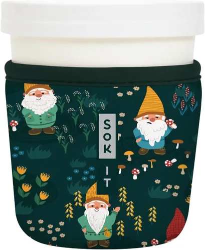 Miniatura 190 de Sok It IceCreamSok - Funda de neopreno aislada (flores abstractas, pintas de helado cónicas)