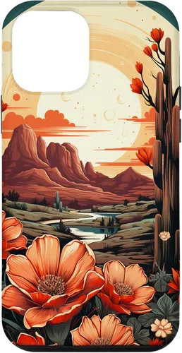 Miniatura 16 de Retro Flower Cactus, Aesthetic, Western Boho Wildflower Case for iPhone 17