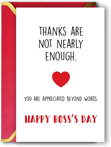 Miniatura 8 de Ziwenhu Divertida tarjeta del día del jefe para hombres y mujeres, tarjeta del día del jefe de humor para jefe, tarjeta de definición