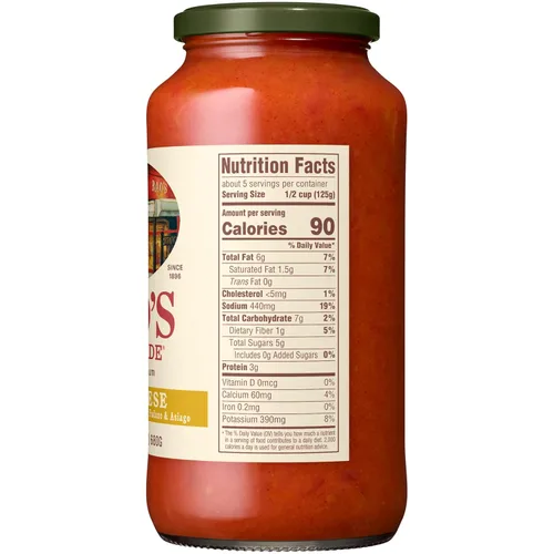 Miniatura 5 de Rao's Homemade Salsa de pasta de cuatro queso, 24 onzas, salsa de tomate, todo propósito, salsa de pasta apta para keto, tomates de alta calidad