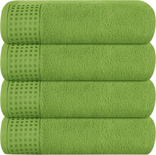 Miniatura 51 de GLAMBURG Juego de 2 toallas de baño de gran tamaño 100% algodón, 28 x 55 pulgadas, ultra suaves, altamente absorbentes, compactas, de secado rápido