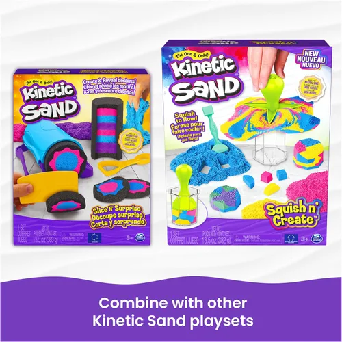 Miniatura 8 de Kinetic Sand, paquete de 10 contenedores de castillo de 10 colores de arena de juego para recuerdos de fiesta, bolsas de regalo, regalos