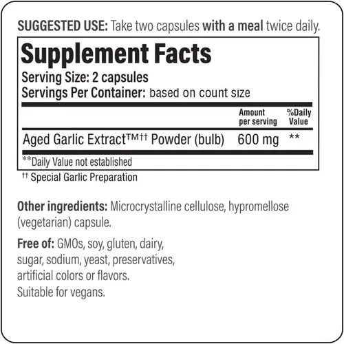 Miniatura 3 de Fórmula 300 de extracto de ajo envejecido Kyolic - Salud cardiovascular - Suplemento de extracto de ajo envejecido biodisponible - Apoya la función