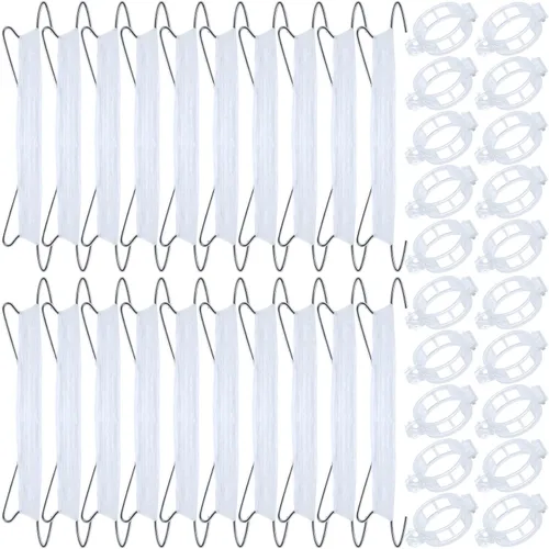 Miniatura 9 de 20 ganchos de tomate con cuerda, ganchos de soporte de tomate, ganchos de soporte de tomate y clips de soporte para plantas con cordel de 33.3 pies