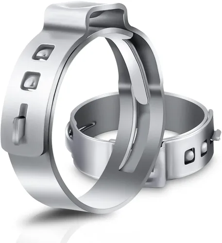 50 PCS Anillos de Abrazaderas de Cincha PEX de 1 Pulgada, Abrazaderas de Montaje PEX de Acero Inoxidable 304 Anillos de Crimpado de Pellizco para