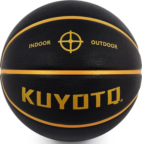 Miniatura 10 de KUYOTQ - Baloncesto para niños, jóvenes y adultos, tamaño 3/4/5/6/7 (22/25.5/27.5/28.5/29.5"), baloncesto premium de goma o cuero sintético