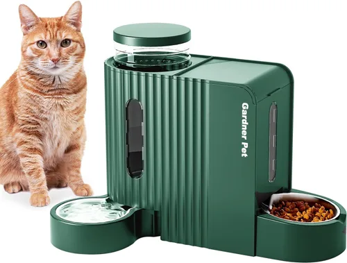 Miniatura 7 de Gardner Pet - Comedero automático por gravedad para mascotas, 0.8 galones*2 Juego de comedero y dispensador de agua para perros 100% libre de BPA