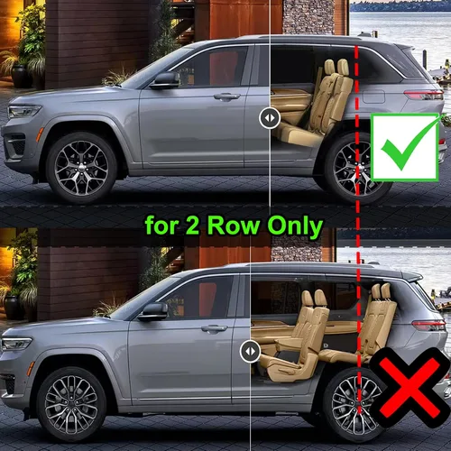 Miniatura 2 de Cubierta de Carga para 2022-2024 2025 2026 Jeep Grand Cherokee Accesorios (2 Filas; WL) 4XE, Cubierta de Seguridad para Equipaje Retráctil
