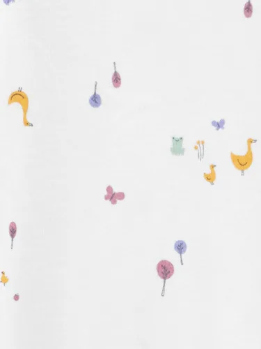Miniatura 4 de Simple Joys de Carter's - Paquete de 2 mamelucos de algodón con pies para bebé niña, para dormir y jugar