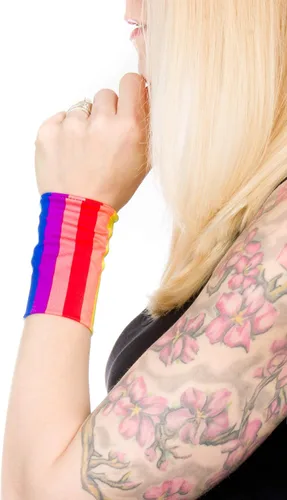 Miniatura 8 de Pulsera de tela elástica de algodón olvidado