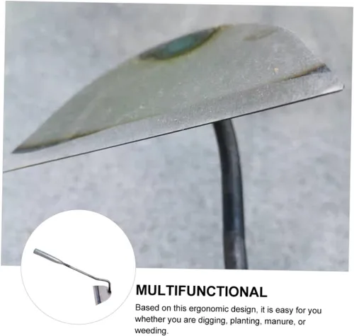 Miniatura 3 de GANAZONO 2 piezas de azada de deshierbe de acero, herramienta de jardín, azada holandesa para plantar mini rastrillo duradero cómodo para el hogar
