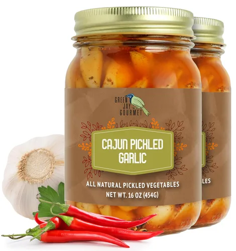 Miniatura 14 de Green Jay Gourmet Dientes de ajo en escabeche en un frasco – Ajo asiático en escabeche – Bulbos de ajo fresco para cocinar – Ingredientes naturales