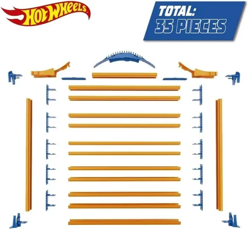 Miniatura 4 de Hot Wheels Rack N' Track Almacenamiento para 44 coches u otros juguetes - vitrina, caja de exhibición, estuche de coleccionista, caja
