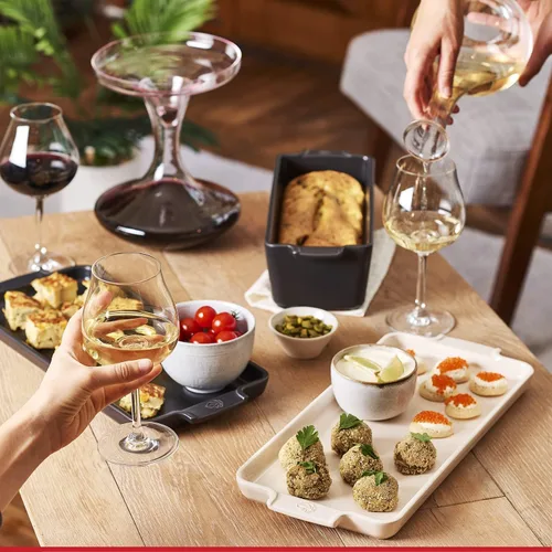 Miniatura 2 de Peugeot - Molde para pan Appolia - Plato de cerámica para hornear pan con asas - Pizarra, 10 x 4 x 3 pulgadas