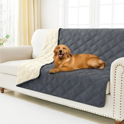 Miniatura 34 de Smiry Funda Impermeable para Cama de Perro, Manta Suave Reversible para Mascotas, Lavable a Prueba de Fugas para Gatos y Perros, Funda para Sofá