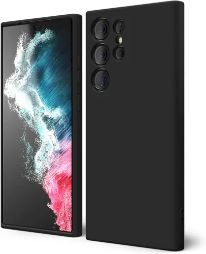 Miniatura 76 de oakxco Funda para teléfono Samsung Galaxy S21 Ultra con agarre de silicona líquida, bonita funda delgada y delgada de goma suave de TPU lisa