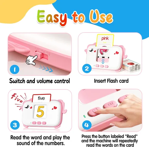 Miniatura 3 de Juguetes Montessori de aprendizaje para niños de 1 año, tarjetas flash parlantes para niños de 1-3, 2-4, terapia sensorial del habla para niños