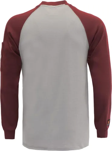 Miniatura 35 de KONRECO Camisas FR para hombre resistentes al fuego/ignífugo CAT2 7oz algodón dos tonos y camisa Henley