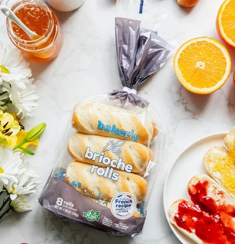 Miniatura 2 de bakerly Brioche Rolls Paquete de 4, 8 unidades (32 rollos Brioche en total)