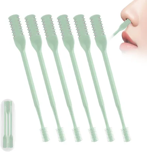 Miniatura 17 de Cortador de vello nasal 2 en 1, herramienta de eliminación de vello nasal mejorada con rotación de 360°, cuchilla de vello de nariz de doble cara