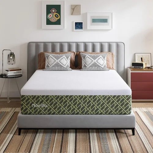 Miniatura 16 de Novilla 5 Inch Twin Size Mattress for Kids, Gel Memory Foam Twin Mattress with Comfort Foam for Pressure Relief and Supportive Base Foam for Spinal