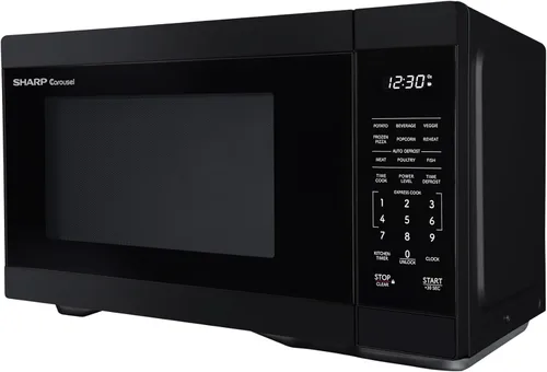 Miniatura 12 de Horno de microondas SHARP para mostrador con bandeja giratoria extraíble de 12.4", 1000 vatios, 1.1 pies cúbicos, color negro
