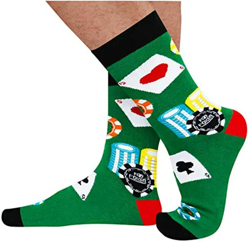 Miniatura 3 de HAPPYPOP Calcetines con bandera estadounidense para hombre, doctor, matemáticas, optometría, golf, regalos para enfermera, graduación, póquer