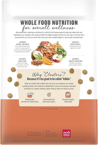Miniatura 3 de The Honest Kitchen Alimento seco para perros en racimos de alimentos integrales de grado humano, carne de res sin cereales, bolsa de 5 libras