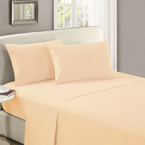 Miniatura 37 de Mellanni Sábana plana tamaño California King – Ropa de cama de la Colección Icónica – Lujo de hotel, extra suave, refrescante, resistente a las 1455