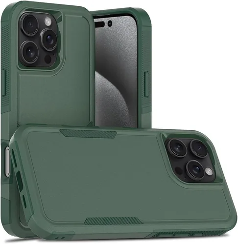 Miniatura 11 de Funda WOGROO para iPhone 8 Plus, iPhone 7 Plus de 5.5 pulgadas, funda protectora para teléfono a prueba de golpes, fuerte y duradera, color negro