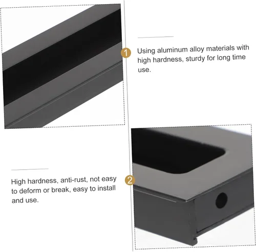 Miniatura 4 de Manija oculta, manijas ocultas para puertas de gabinete, manijas ocultas ocultas para puertas de gabinete, tiradores empotrados ocultos, tiradores