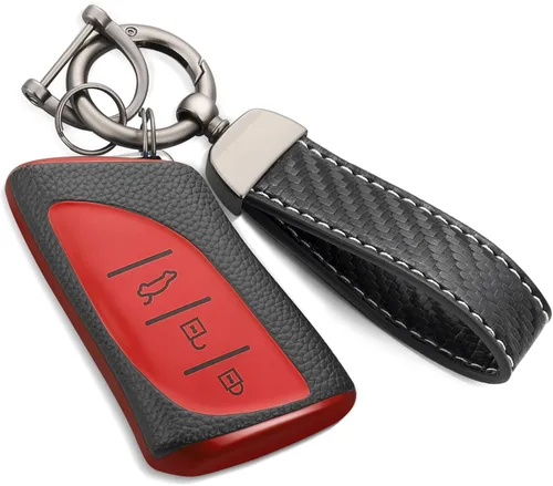 Miniatura 21 de Funda para llavero Buick con llavero de cuerda trenzada de metal, funda suave mejorada para Avenir Envision Encore Chevy Suburban Tahoe GMC Yukon