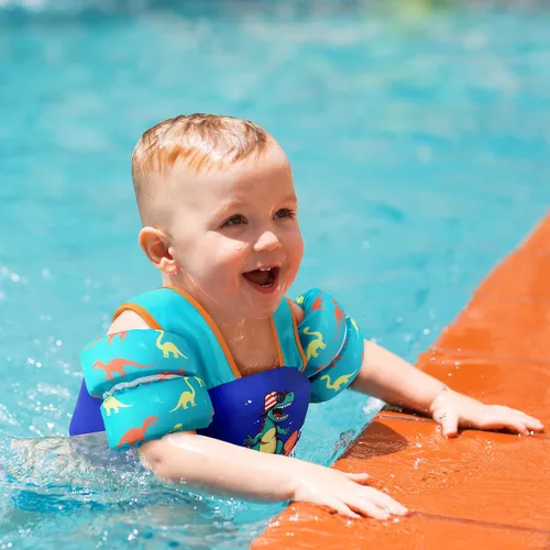 Miniatura 4 de Chaleco de natación para niños pequeños, chaleco salvavidas de 30 a 50 libras, chaleco salvavidas aprobado por la Guardia Costera de Estados Unidos