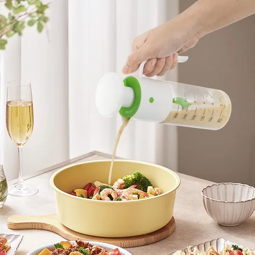 Miniatura 6 de Vucchini Botella mezcladora de aderezo para ensaladas, contenedor de aderezo de ensalada casero - Ketchup de almacenamiento de jugo de vidrio sin