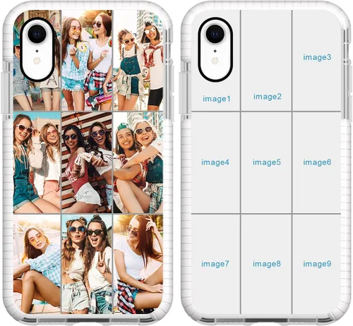 Miniatura 18 de Funda de teléfono personalizada para iPhone XR, diseño personalizado de fotos de collage de múltiples imágenes, resistente a los golpes, resistente
