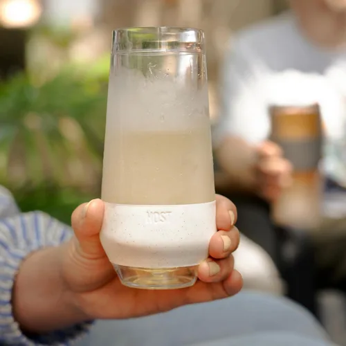 Miniatura 10 de Host Freeze Copas de champán, juego de copas de vino espumoso irrompibles de doble pared congelables, sin tallo, copas de plástico para mimosas