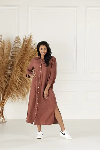Miniatura 10 de Mud Pie Clemmy - Vestido largo para mujer, color óxido, talla M, Herrumbre