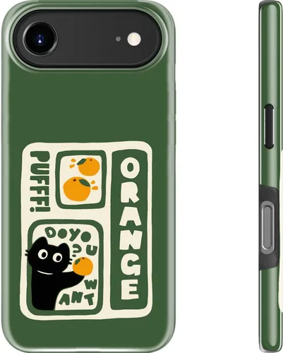 Miniatura 49 de Goodon para iPhone 17 Pro, Funda Estética de Gato Negro y Niña Naranja, Compatible con Magsafe, Funda Protectora Retro Única y Moderna de Silicona